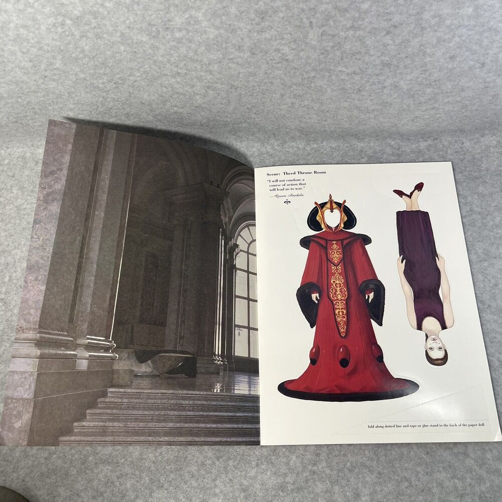 Star Wars Episode 1 Queen Amidala Paper Doll Book Uncut 1999 Lucas Film Unused - Picture 9 of 15